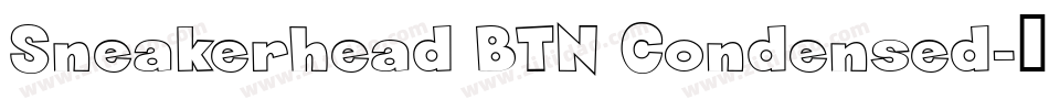Sneakerhead BTN Condensed字体转换